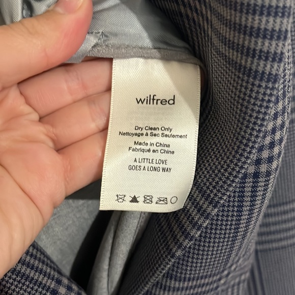 Aritzia Wilfred Margeaux Blazer Plaid - Picture 7 of 9